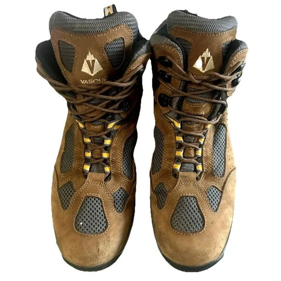 VASQUE Breeze GoreTex Mens 13M Hiking BootsBrown Leather Nubuck Vibram 7462